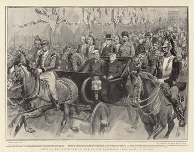 Aller aux manœuvres à Reims, la procession de la gare de Fresnois - Frank Dadd